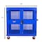 American Hawk Industrial Security Cart 48'' W x 25'' D x 54'' H - Locking Utility Cart With Adjustable Shelf AH1550BLU - alternate 2